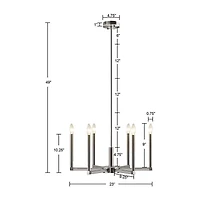 INK+IVY Renzetti 6-Light Candelabra Chandelier