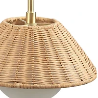 INK+IVY Laguna Rattan Weave Wall Sconce