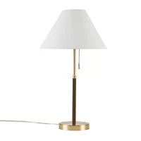 INK+IVY Bromley Two Tone Pull-Chain Metal Table Lamp