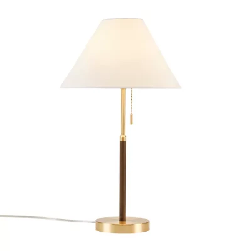INK+IVY Bromley Two Tone Pull-Chain Metal Table Lamp