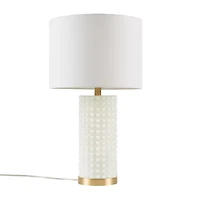 INK+IVY Grace Textured Dot Glass Table Lamp