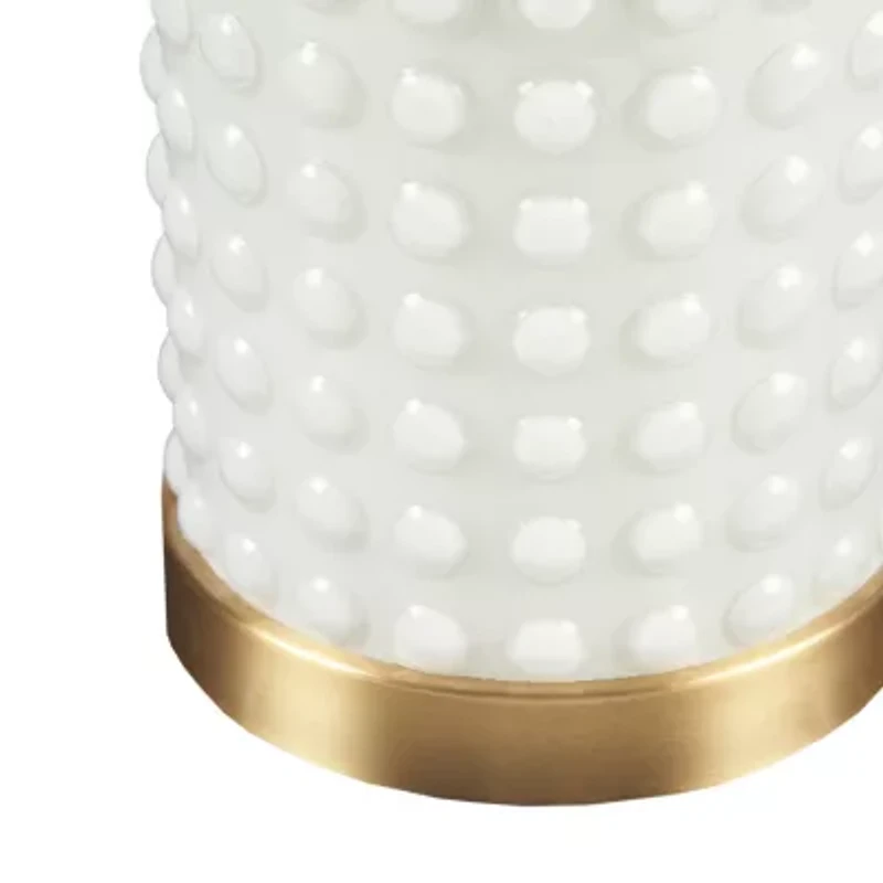 INK+IVY Grace Textured Dot Glass Table Lamp