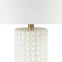 INK+IVY Grace Textured Dot Glass Table Lamp