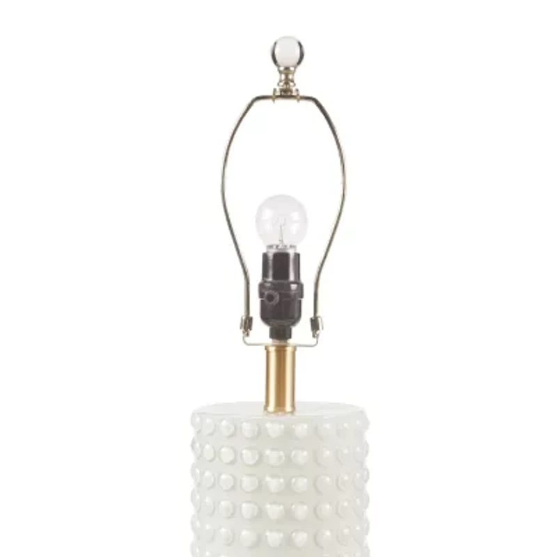 INK+IVY Grace Textured Dot Glass Table Lamp