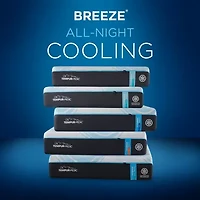 TEMPUR-Pedic ProBreeze 2.0 12" Medium Hybrid Tight Top - Mattress + Box Spring