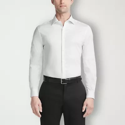 Van Heusen Ultra Flex Mens Slim Fit Wrinkle Free Long Sleeve Dress Shirt