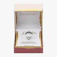 Footnotes Filigree Womens 7MM Sterling Silver Flower Band