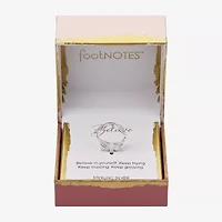 Footnotes Believe Womens 5.5MM Sterling Silver Band