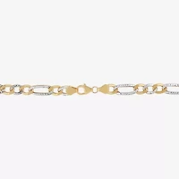 Made in Italy Mens 14K Gold 22 Inch Figaro Chain Necklace