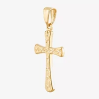 Unisex Adult 14K Gold Cross Pendant