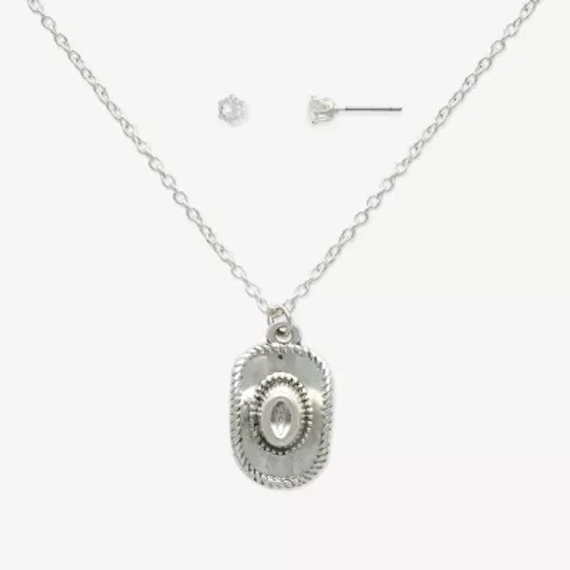 Mixit Womens Cubic Zirconia 2-pc. Jewelry Set
