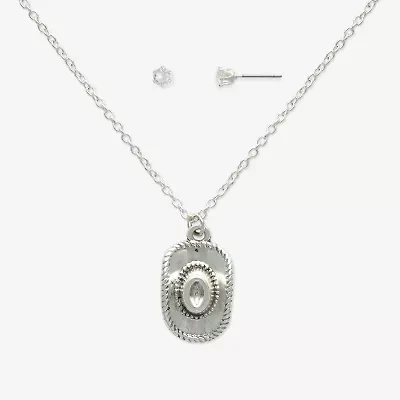 Mixit Womens Cubic Zirconia 2-pc. Jewelry Set