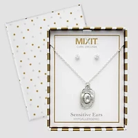 Mixit Womens Cubic Zirconia 2-pc. Jewelry Set