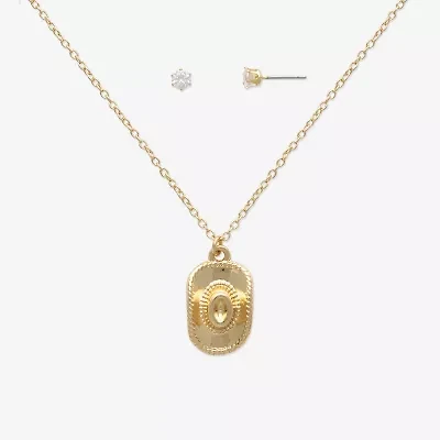 Mixit Womens Cubic Zirconia 2-pc. Jewelry Set