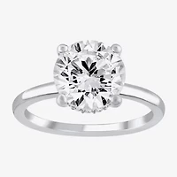 (G / Si2) Womens 3 1/3 Ct. T.W. Lab Grown White Diamond 14K Gold Round Solitaire Bridal Set
