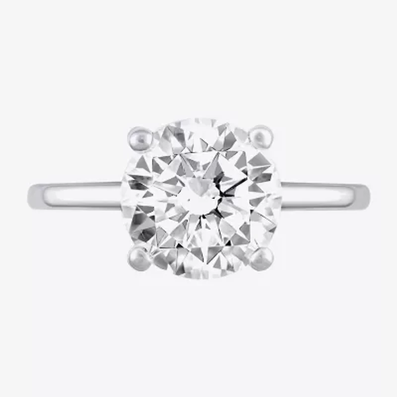 (G / Si2) Womens 3 1/3 Ct. T.W. Lab Grown White Diamond 14K Gold Round Solitaire Bridal Set