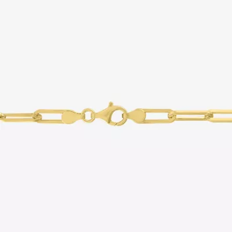Diamond Addiction (G-H / I1-I2) Womens 1/2 CT. T.W. Lab Grown White Diamond 14K Gold Over Silver Sterling Silver Paperclip 18 Inch Pendant Necklace
