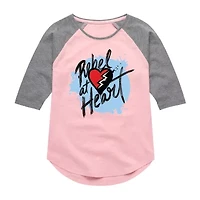 Big Kid Girls Crew Neck 3/4 Sleeve Descendants T-Shirt