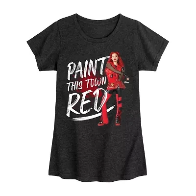 Big Kid Girls Crew Neck Short Sleeve Descendants T-Shirt