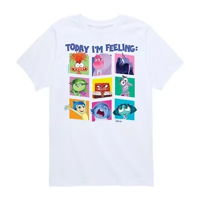 Big Kid Girls Crew Neck Short Sleeve Inside Out T-Shirt