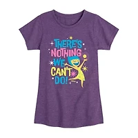 Big Kid Girls Crew Neck Short Sleeve Inside Out T-Shirt