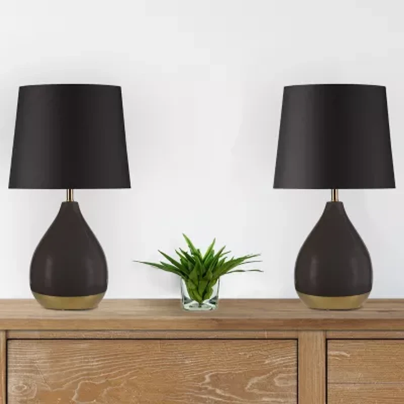 510 Design 21.5 Liora 2-Tone 2-pc. Lamp Set