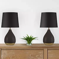 510 Design 21.5 Liora 2-Tone 2-pc. Lamp Set