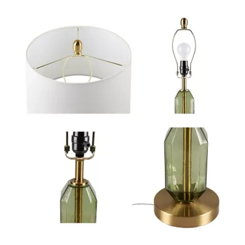 510 Design 26.5" Zirconia Faceted Glass Table Lamp