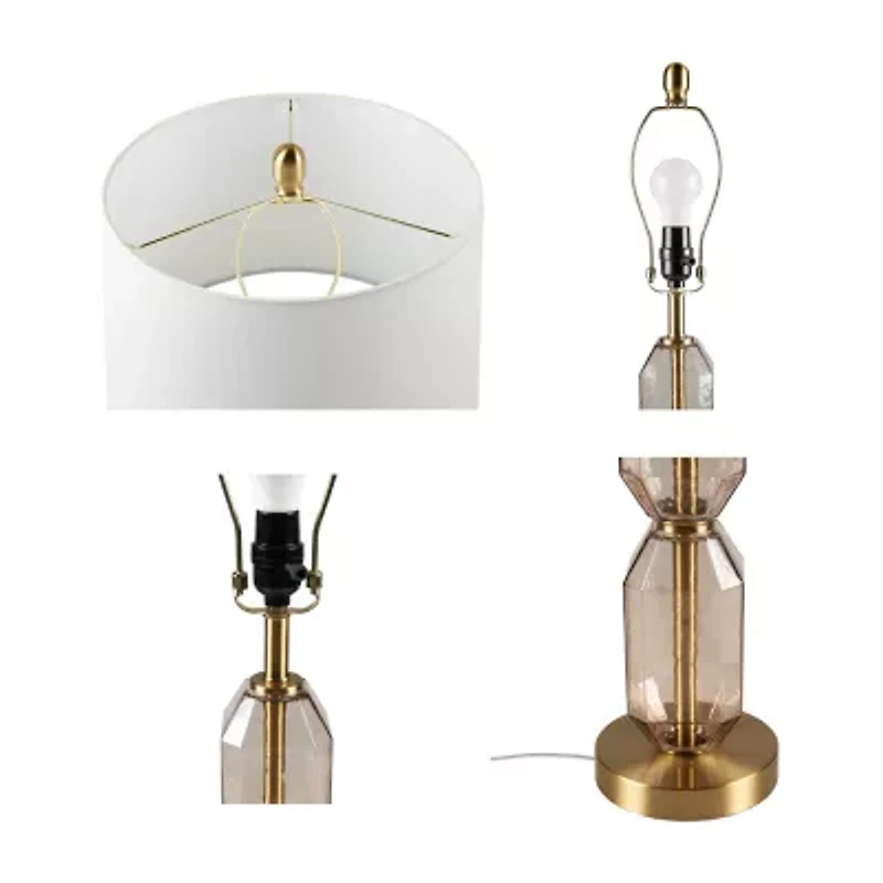 510 Design 26.5" Zirconia Faceted Glass Table Lamp