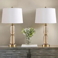 510 Design 26.5" Zirconia Faceted Glass Table Lamp