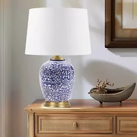 Hampton Hill Mystique Blue Ginger Jar Table Lamp