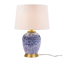 Hampton Hill Mystique Blue Ginger Jar Table Lamp