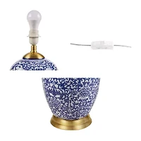 Hampton Hill Mystique Blue Ginger Jar Table Lamp