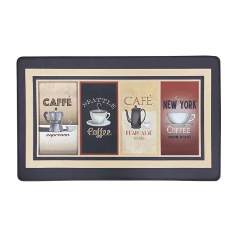 Achim Cozy Cafe Anti Fatigue 18"X30" Kitchen Mat