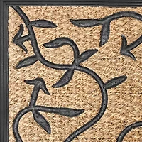 Achim Flora Natural Coir 18"X30" Doormat