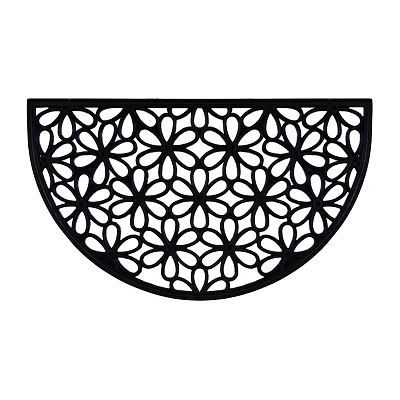 Achim SLC Daisy Wrought Iron Rubber 18"X30" Doormat