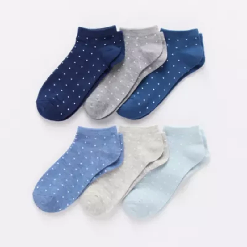Mixit Womens 6 Pair Low Cut Socks