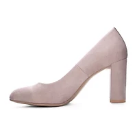 CL by Laundry Lofty Womens Round Closed Toe Block Heel Pumps