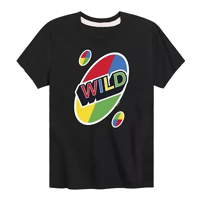 Uno Little & Big Kid Boys Crew Neck Short Sleeve Regular Fit Graphic T-Shirt
