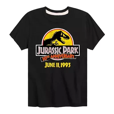 Little & Big Kid Boys Crew Neck Short Sleeve Regular Fit Jurassic World Graphic T-Shirt
