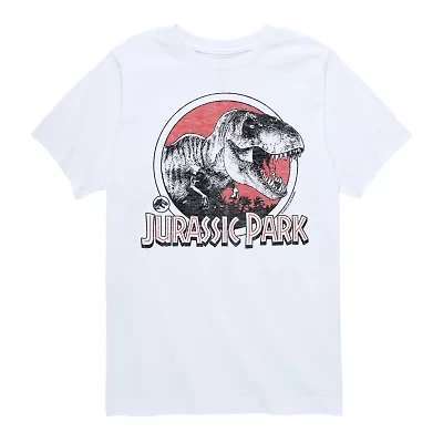 Dinosaur T-Rex Little & Big Kid Boys Crew Neck Short Sleeve Regular Fit Jurassic World Graphic T-Shirt