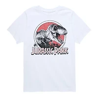 Dinosaur T-Rex Little & Big Kid Boys Crew Neck Short Sleeve Regular Fit Jurassic World Graphic T-Shirt