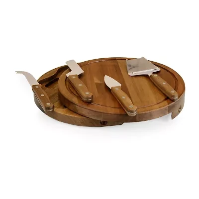 Picnic Time 4-pc. Wood Cheese Board Set