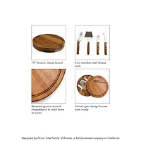 Picnic Time 4-pc. Wood Cheese Board Set