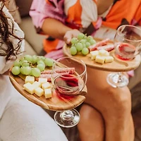 Picnic Time Wood 4-pc. Appetizer Plate