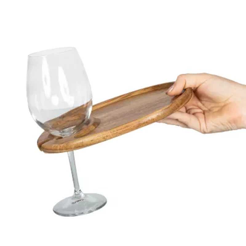 Picnic Time Wood 4-pc. Appetizer Plate