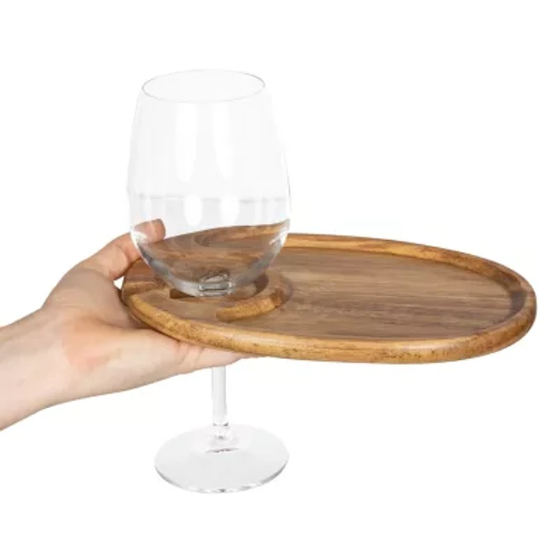 Picnic Time Wood 4-pc. Appetizer Plate