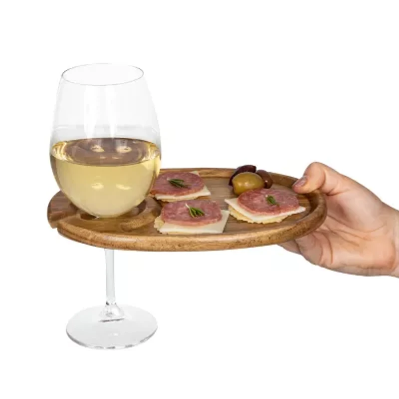 Picnic Time Wood 4-pc. Appetizer Plate