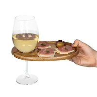 Picnic Time Wood 4-pc. Appetizer Plate