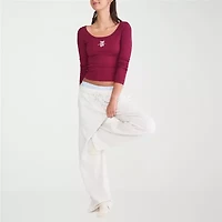 AEROPOSTALE Womens Juniors Scoop Neck Long Sleeve T-Shirt